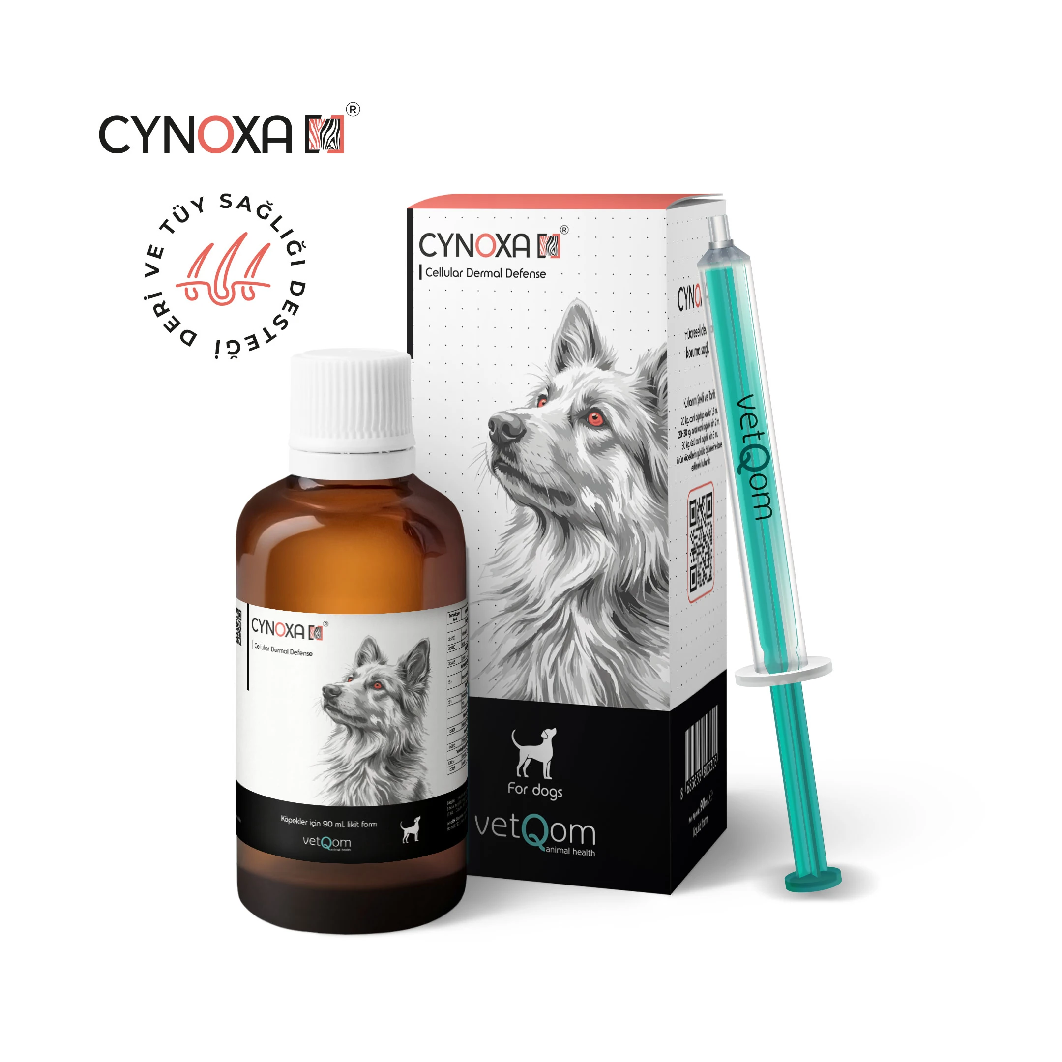 vetQom Köpek Coat - Cynoxa Deri Tüy Sağlığı